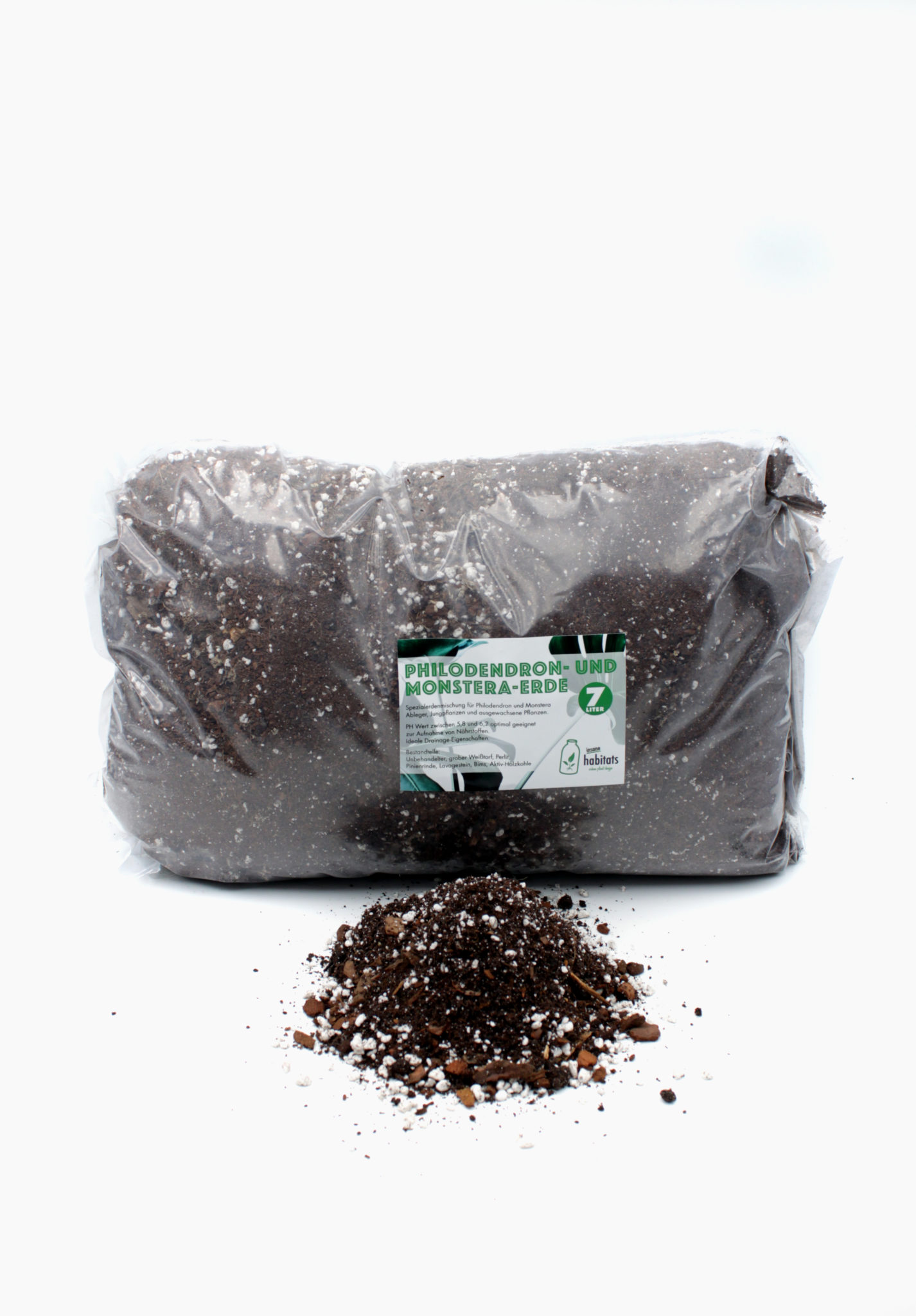 Philodendron Monstera Erde Spezialsubstrat 10L Insane Habitats